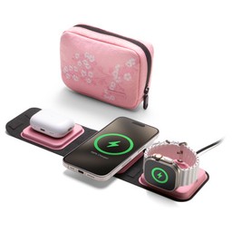 mophie 3-in-1 travel charger with MagSafe (LE cherry blossom)
